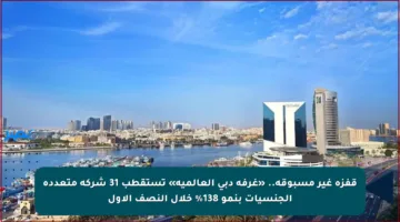 قفزة غير مسبوقة.. «غرفة دبي العالمية» تستقطب 31 شركة متعددة الجنسيات بنمو 138% خلال النصف الأول